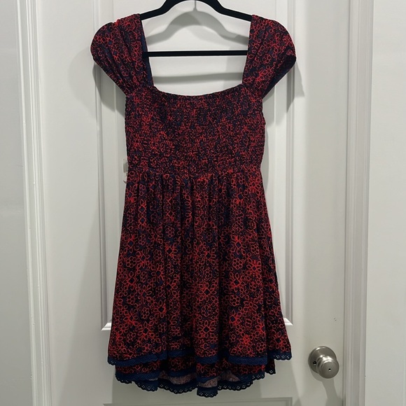 NWT Free People Tabitha Mini Dress In Black Combo Sz XS - Picture 7 of 7